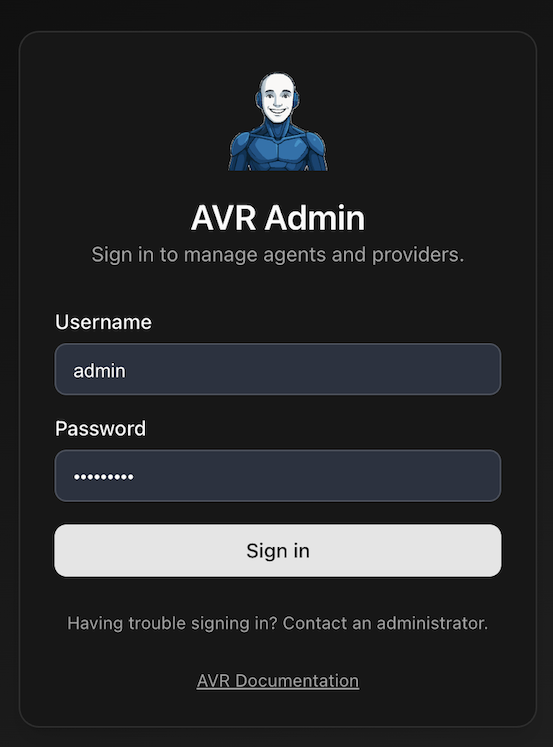 AVR App secure login